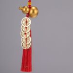 Lucky Gourd Charm (with Five Emperor Coins)