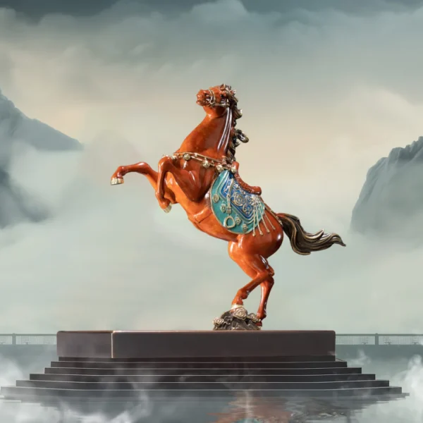 Celestial Steed Ascending to the Skies (Red)