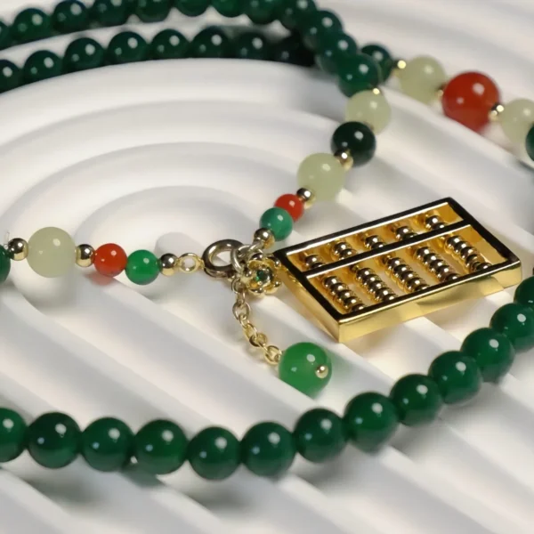 Exquisite Golden Abacus Pendant