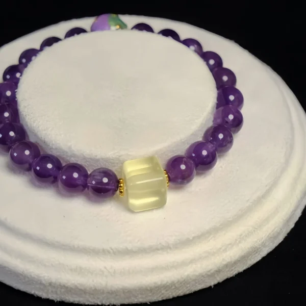 Purple Fortune Crystal Bracelet