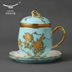 Lady Turquioa - 4pc Mug Set with Lid 280ml - 图片 2